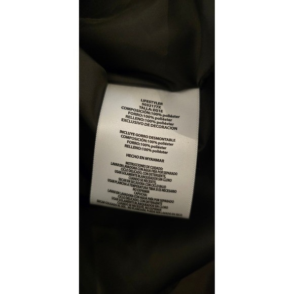 Quilted Hooded Jacket Dark Brown Faux Fur Lined Zip  Women 3XL - Picture 6 of 8